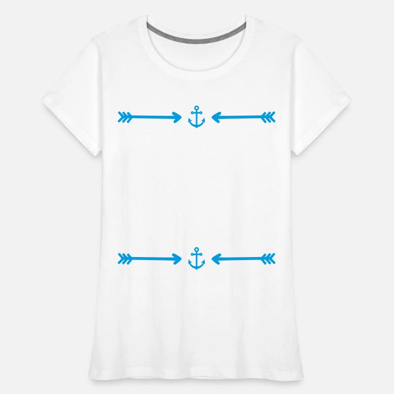 Anchor - Frame - Pattern Women's Premium Organic T-Shirt