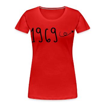 1969 Anniversary 1969 Retro 1969 - Women's Premium Organic T-Shirt -  - Front - Mia (176cm)