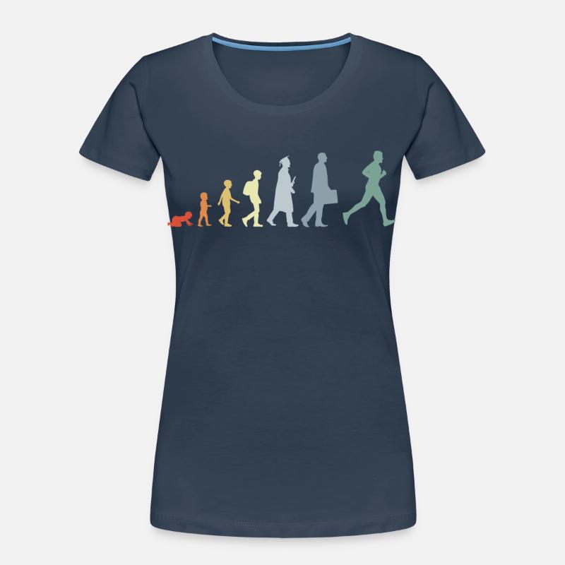 Évolution du coureur T-shirt bio Premium Femme