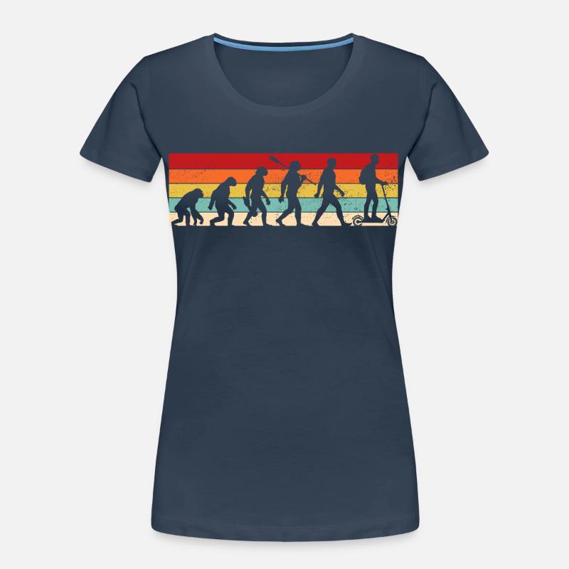 Vintage Evolution - E-Scooter Frauen Premium Bio T-Shirt