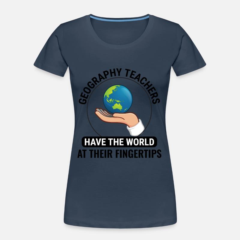 GIS Hand Globe World Spatial Data Geography Women's Premium Organic T-Shirt
