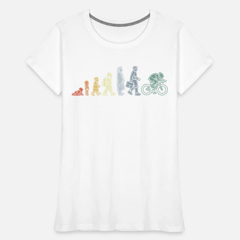 Évolution du cycliste T-shirt bio Premium Femme