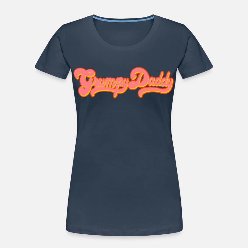 Grumpy Daddy Retro Script - Color "Exploitation" Women's Premium Organic T-Shirt