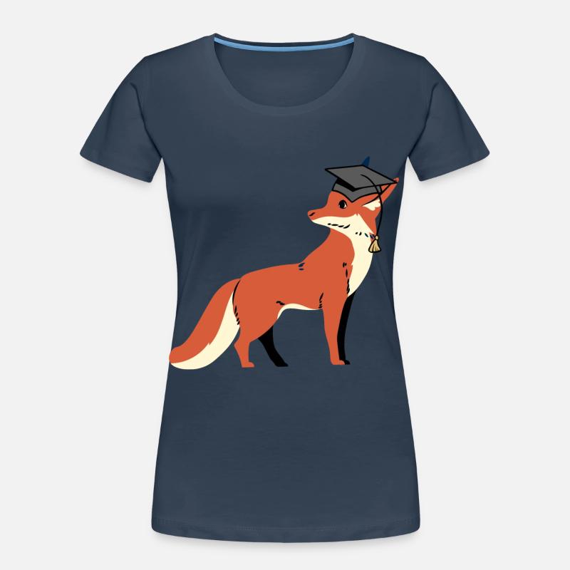 fox wisdom wise scholar learn wise Women's Premium Organic T-Shirt