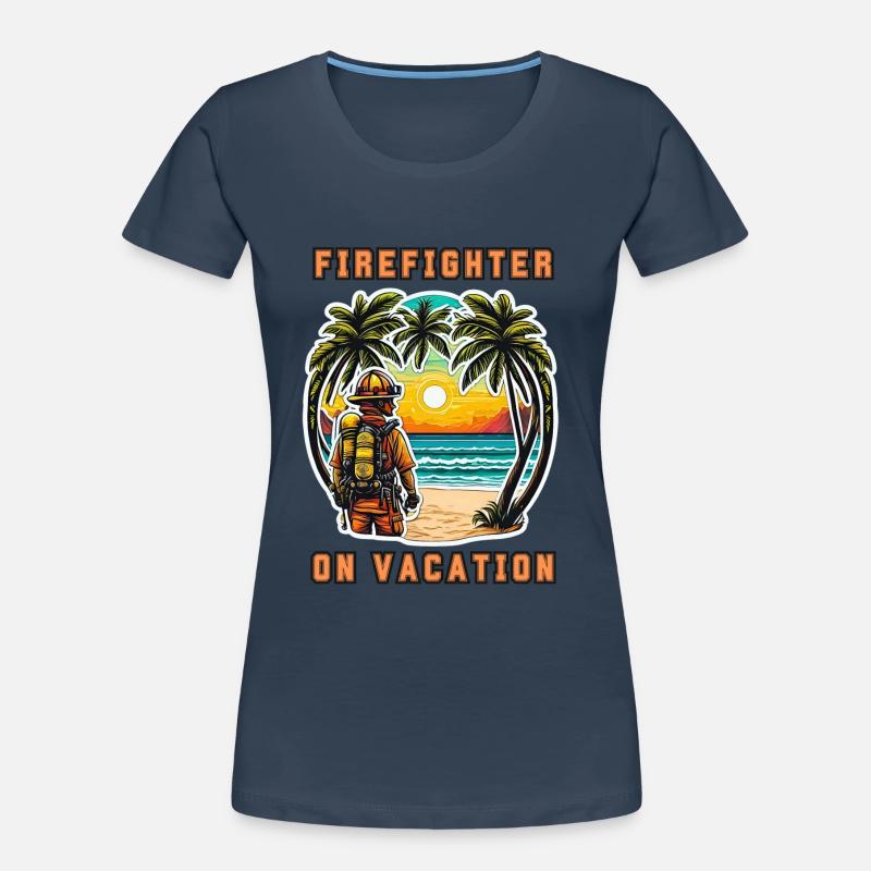 Pompier en vacances T-shirt bio Premium Femme
