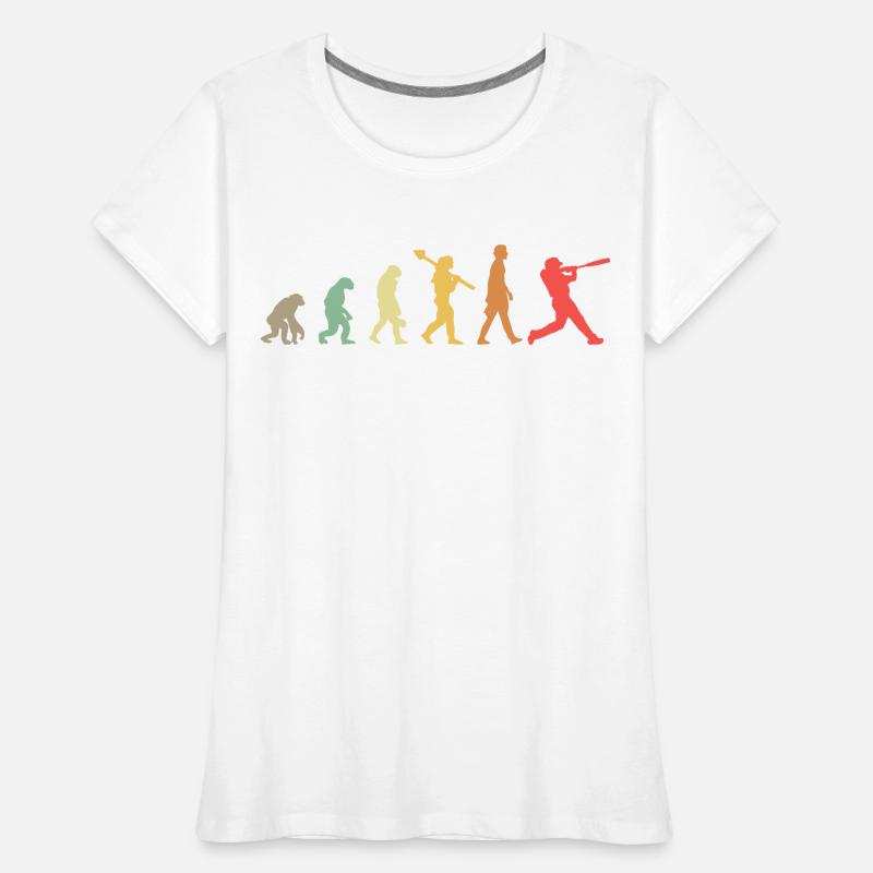 Baseball Evolution Frauen Premium Bio T-Shirt