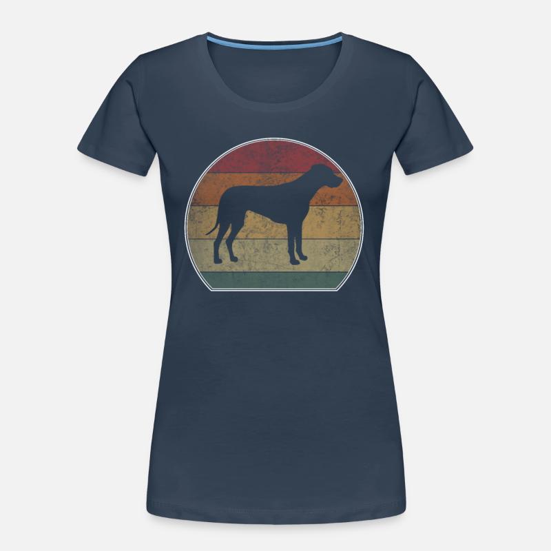 Retro Rhodesian Ridgeback Sunset Women's Premium Organic T-Shirt