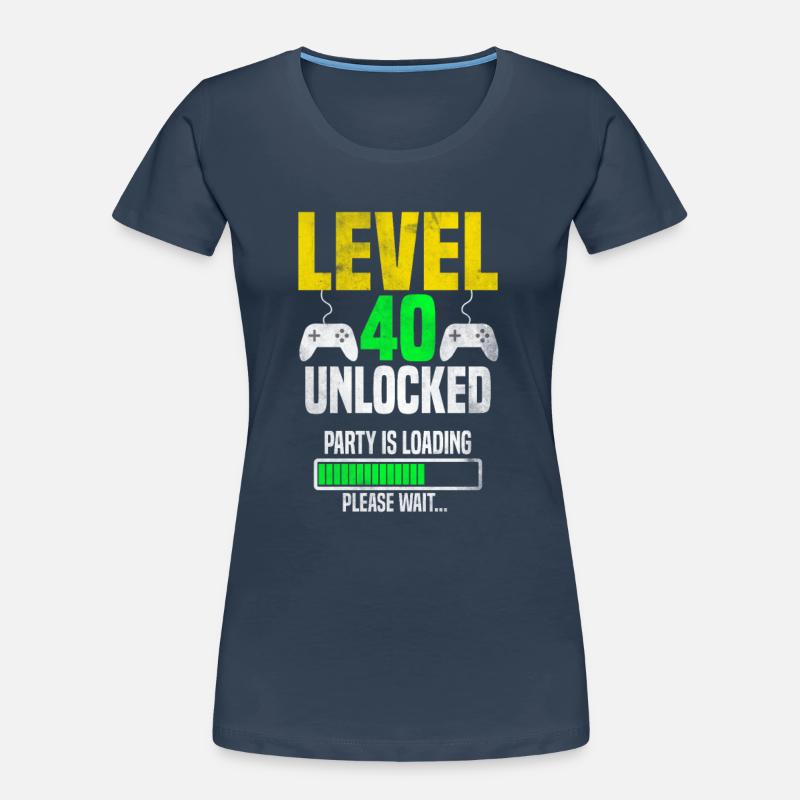 Level 40 unlocked – Party is loading Women's Premium Organic T-Shirt
