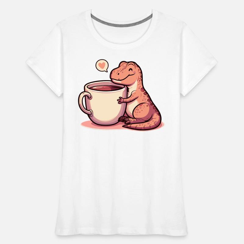 Tea Rex Tea Rex Tea Drinker Gift Women's Premium Organic T-Shirt
