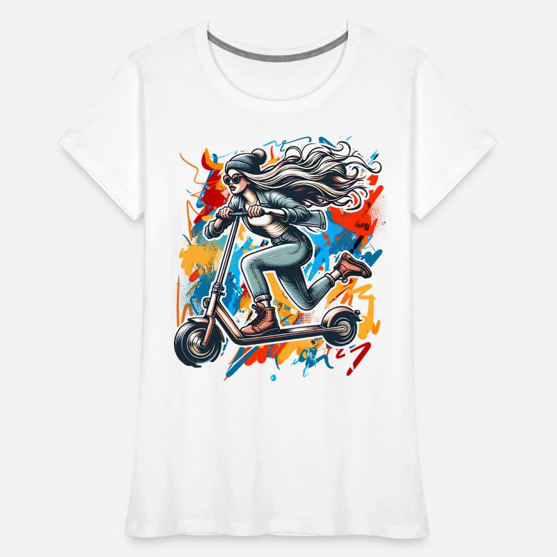 Kick Scooters E-Scooters E-Scooters Women's Premium Organic T-Shirt
