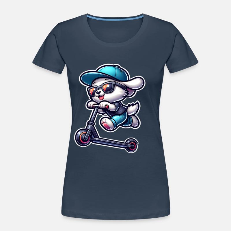 E-Scooter E-Scooter Scooter Dog Women's Premium Organic T-Shirt