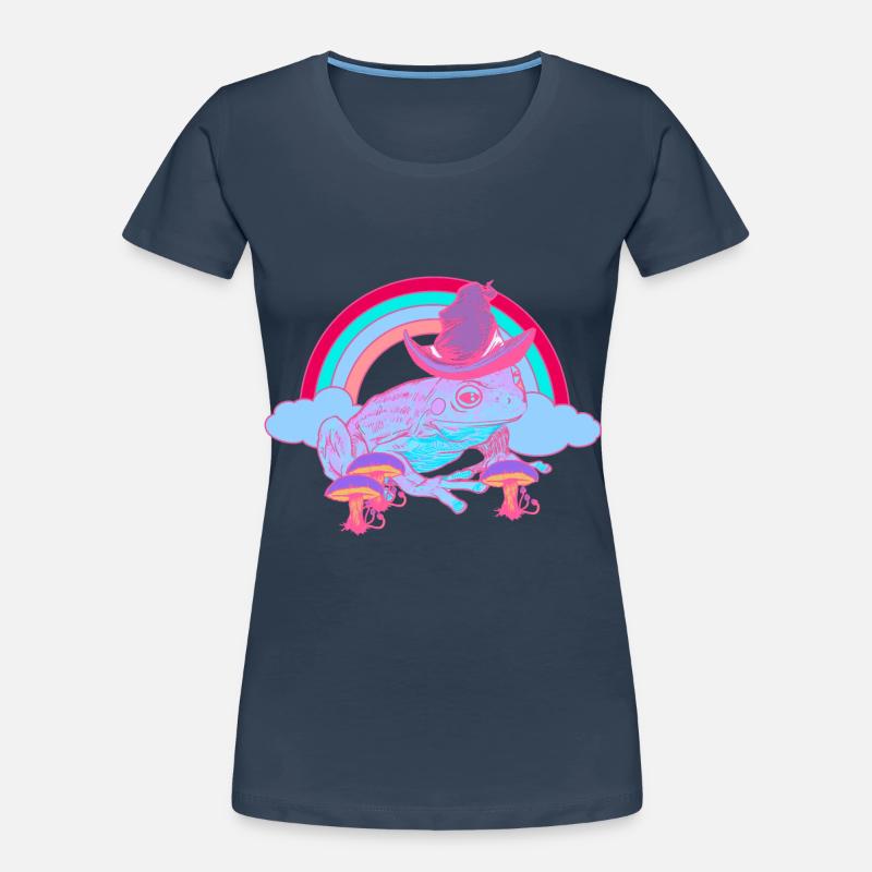 Magic Rainbow Toad Frog Wizard Frogs Women's Premium Organic T-Shirt
