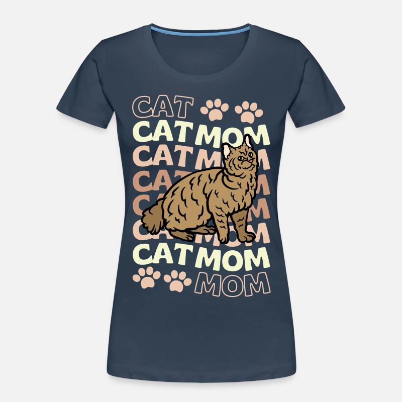 Cute Pixie Bob Cat Mom Women's Premium Organic T-Shirt