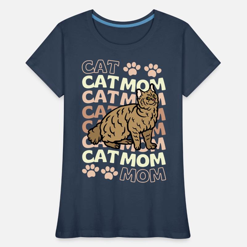Mignon Pixie Bob Chat Maman T-shirt bio Premium Femme