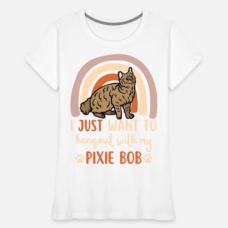 Mignon Pixie Bob Cat T-shirt bio Premium Femme