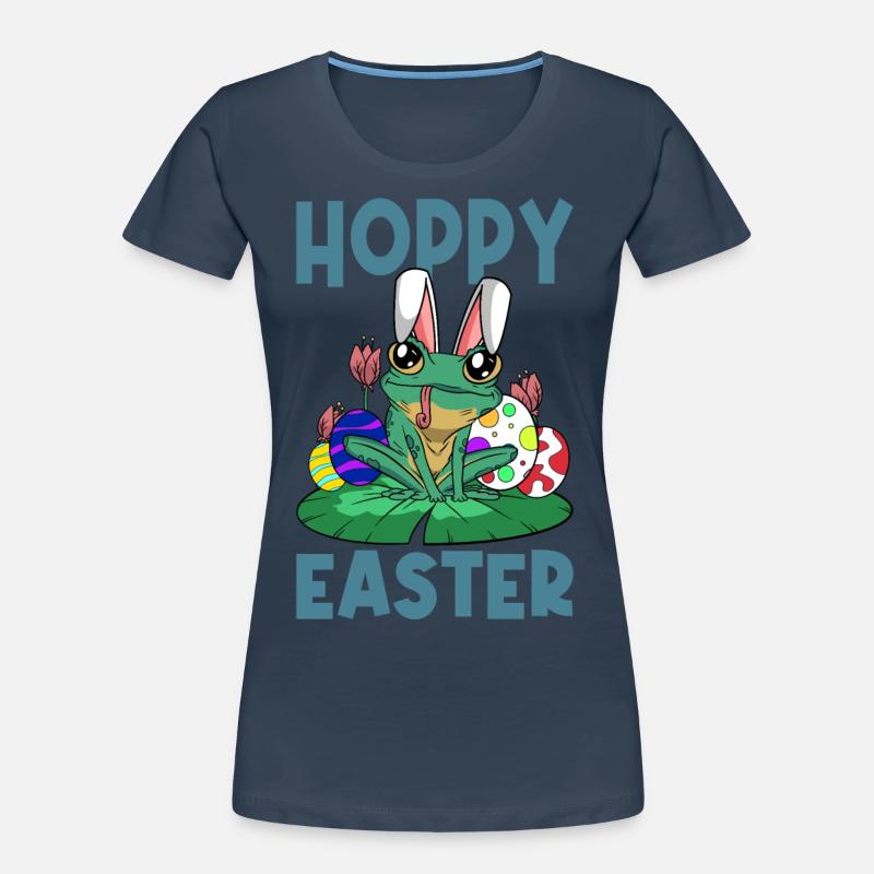 Hoppy Easter Sweet Easter Frog Easter Easter Egg Women's Premium Organic T-Shirt