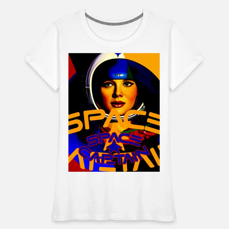 Space Captain T-shirt bio Premium Femme