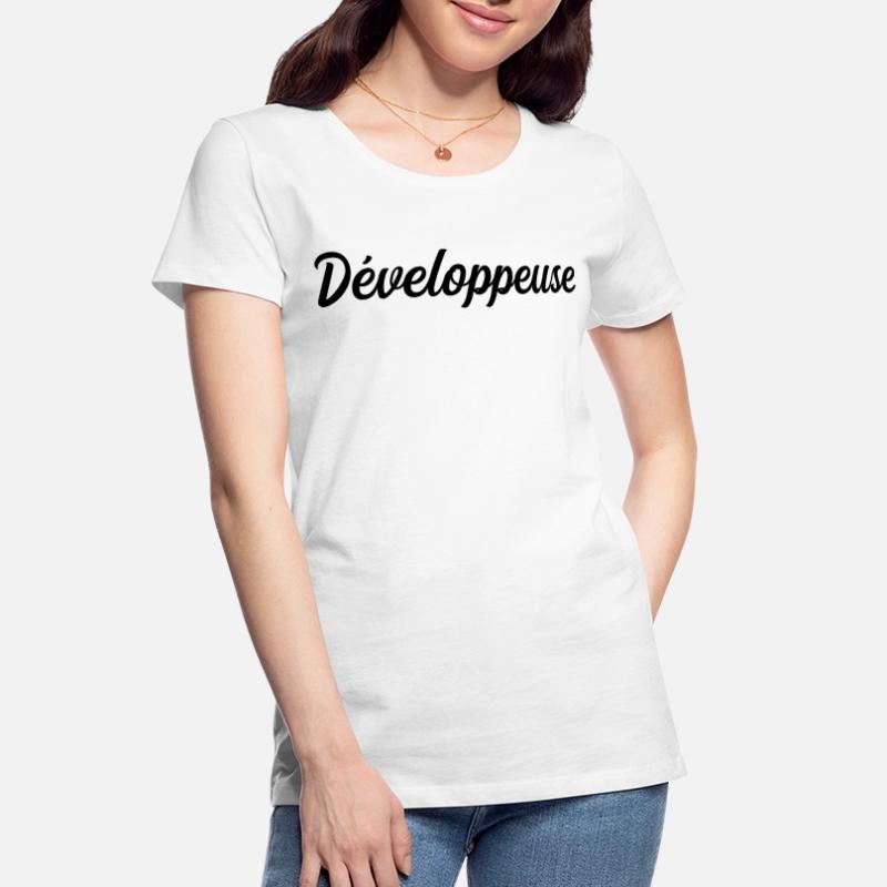 Développeuse Web Code Logiciel Application Tech T-shirt bio Premium Femme