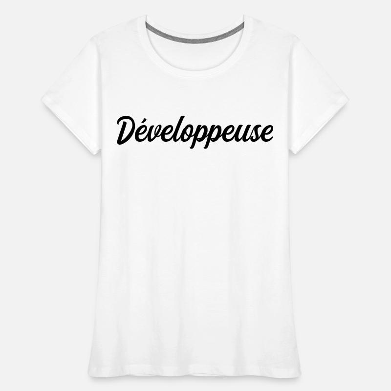 Développeuse Web Code Logiciel Application Tech T-shirt bio Premium Femme