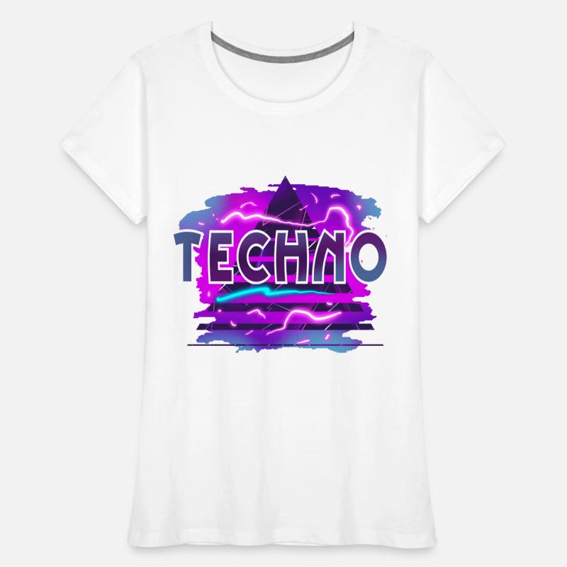 Techno T-shirt bio Premium Femme
