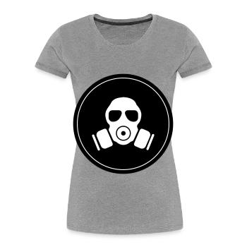 Gas mask icon - Women's Premium Organic T-Shirt -  - Front - Mia (176cm)