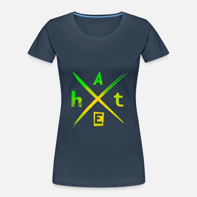 H A T E hate T-shirt bio Premium Femme