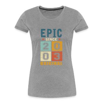 2003 Geburtstag Epic since - Frauen Premium Bio T-Shirt -  - Vorne - Mia (176cm)