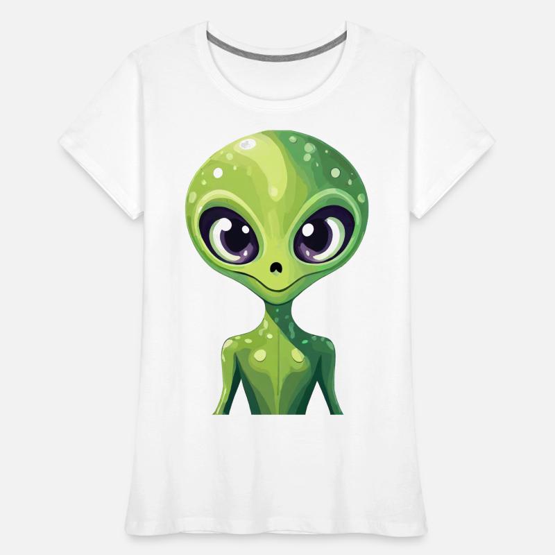 Alien oder Außerirdischer Frauen Premium Bio T-Shirt