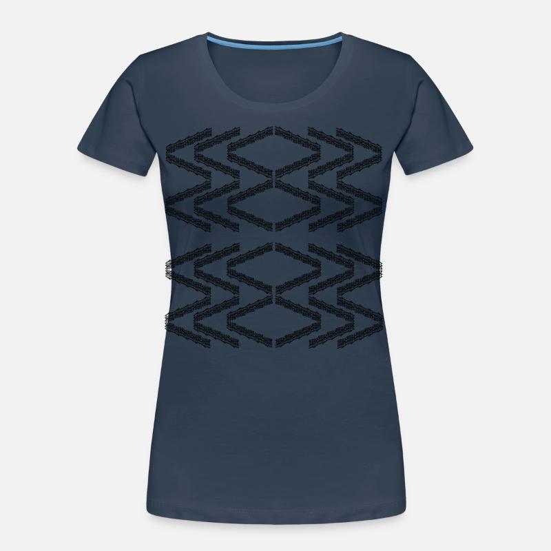 Zigzag pattern - Women's Premium Organic T-Shirt - 