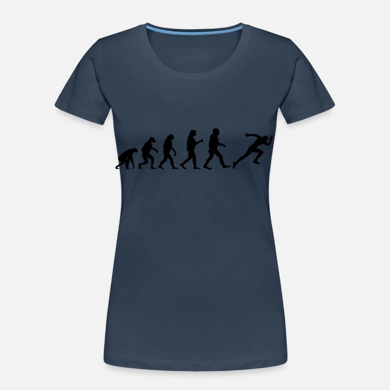 Runner Race Sprint Evolution Sprint Course à pied T-shirt bio Premium Femme