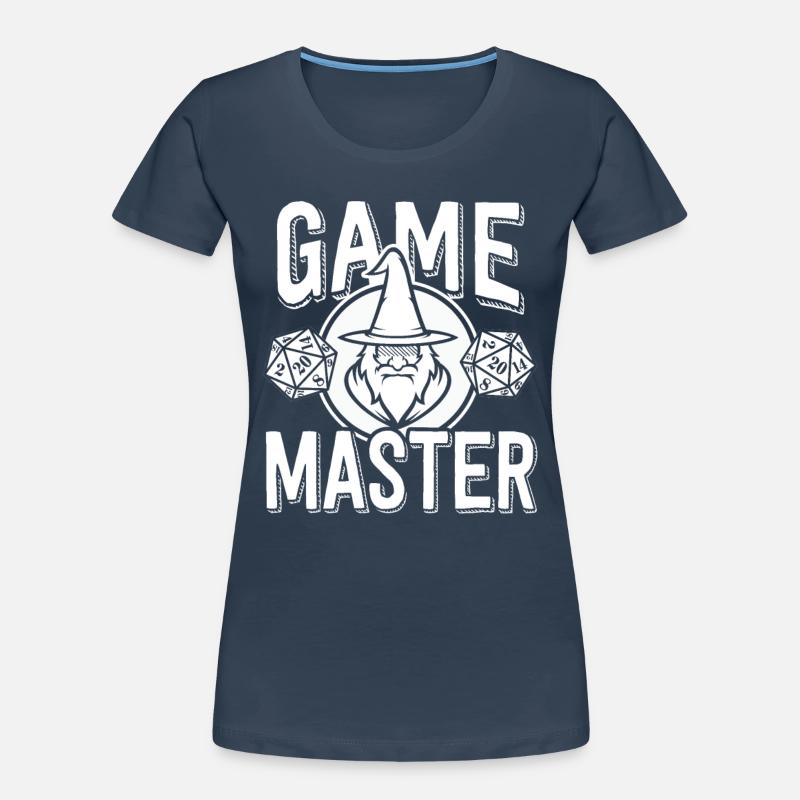 Games Master Role Playing Dice Druid Wizard Women's Premium Organic T-Shirt