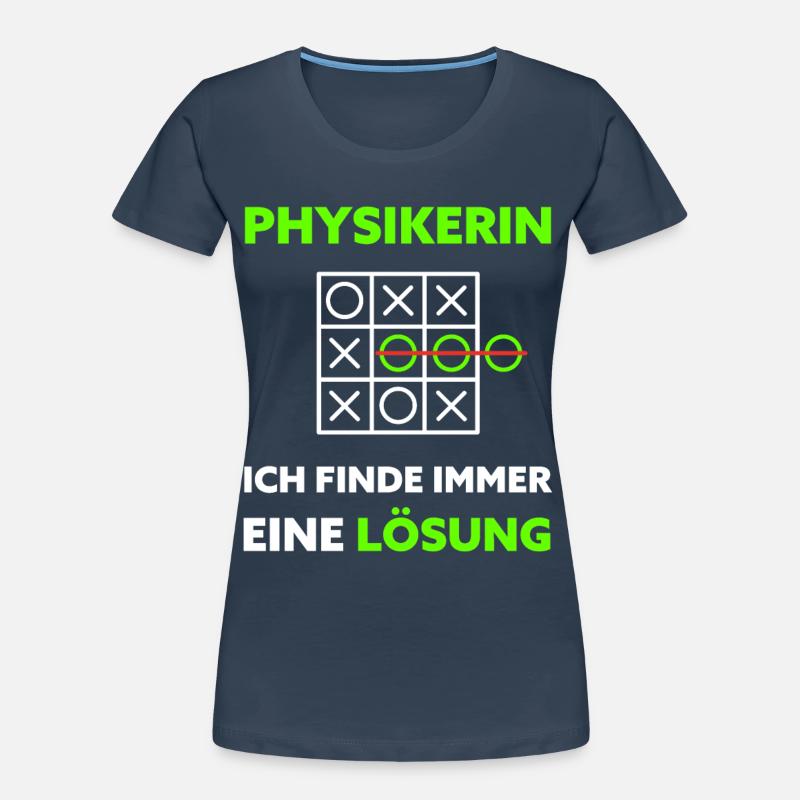 Physik Spruch Physikerin Geschenkidee Frauen Premium Bio T-Shirt