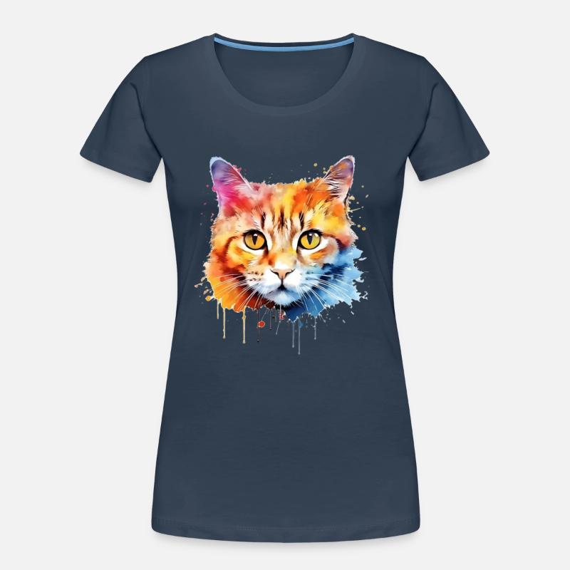 Britisch Kurzhaar Katze Frauen Premium Bio T-Shirt
