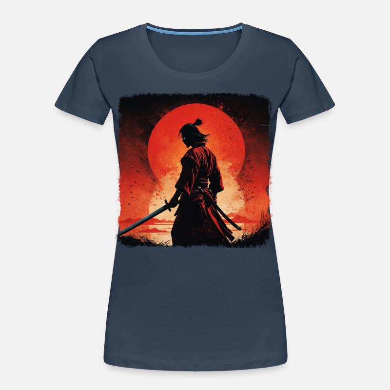 sunset samurai Warrior Women's Premium Organic T-Shirt