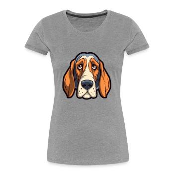 Polnische Jagdhunderasse Cartoon Kawaii Illustration - Frauen Premium Bio T-Shirt -  - Vorne - Mia (176cm)