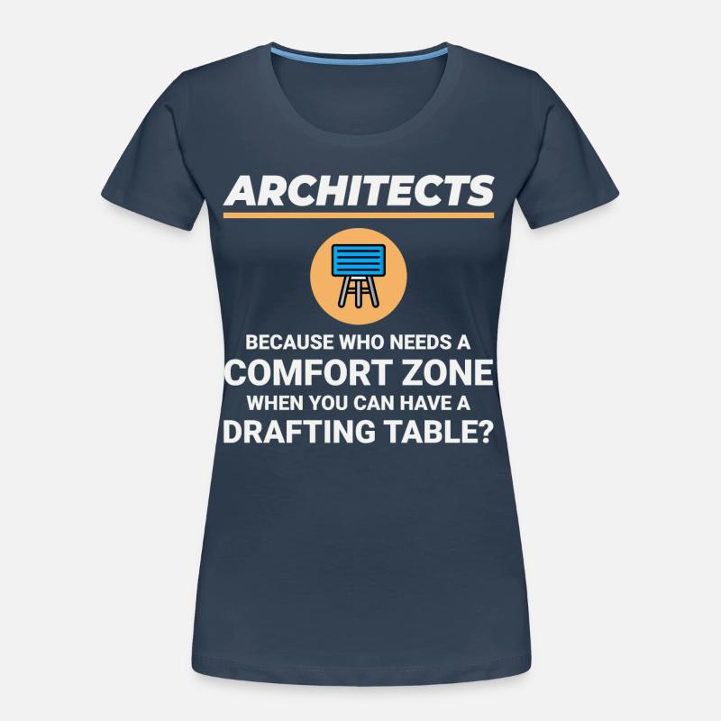 Architect Drafting Table Construction Architecture Women's Premium Organic T-Shirt