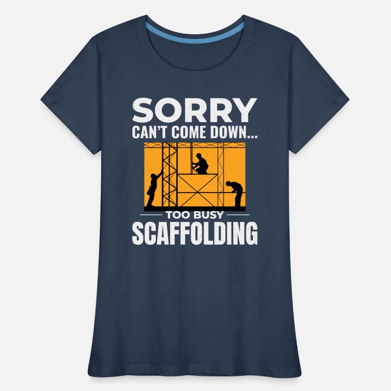 Plate-forme d’échafaudage d’échafaudage de constructeur d’échafaudages T-shirt bio Premium Femme