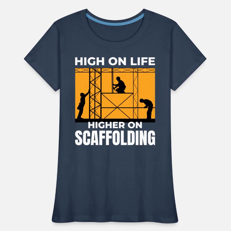 Plate-forme d’échafaudage d’échafaudage de constructeur d’échafaudages T-shirt bio Premium Femme