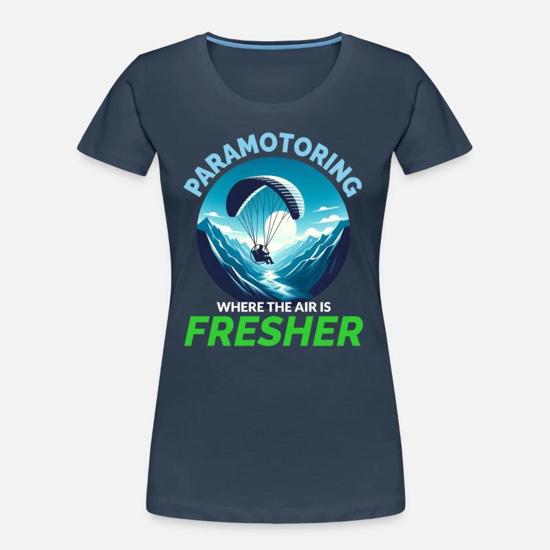 Paramotor Pilot Paramotoring Powered Paraglider Women's Premium Organic T-Shirt