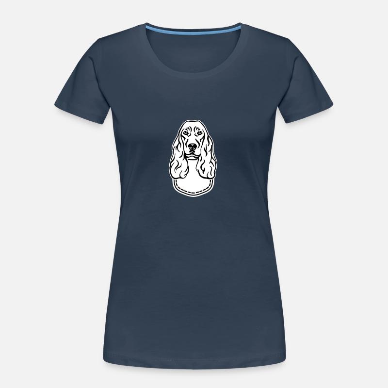 Cocker Spaniel Frauen Premium Bio T-Shirt