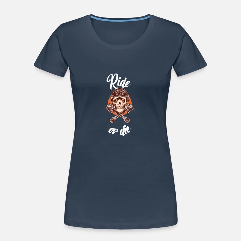 reiten oder sterben Frauen Premium Bio T-Shirt