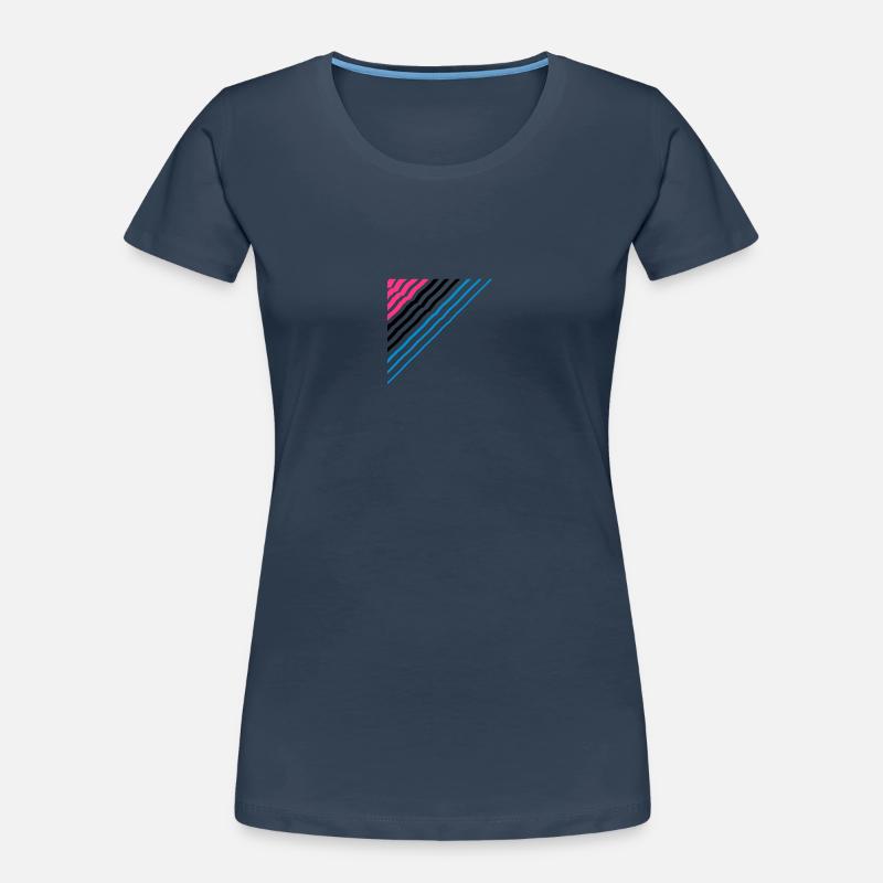 Triangular shape lines Many lines pattern Women's Premium Organic T-Shirt