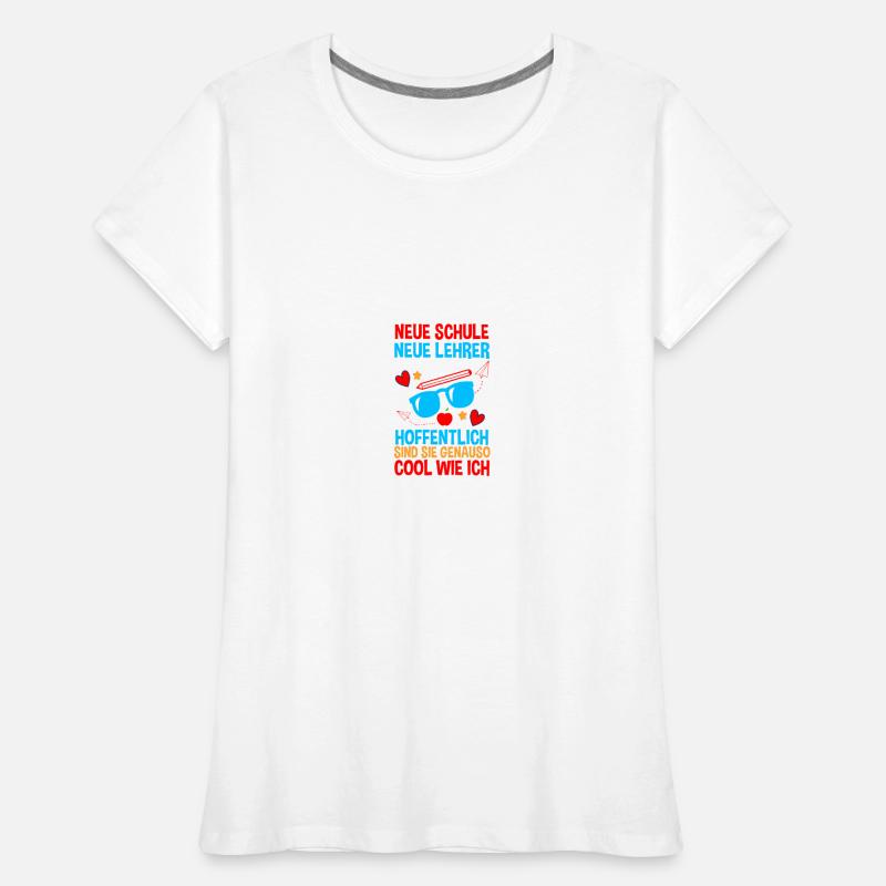 Kita sortants entrant à l'école écolier commençant l'école T-shirt bio Premium Femme
