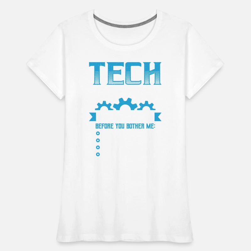 Drôle de liste de contrôle du support technique Helpdesk T-shirt bio Premium Femme