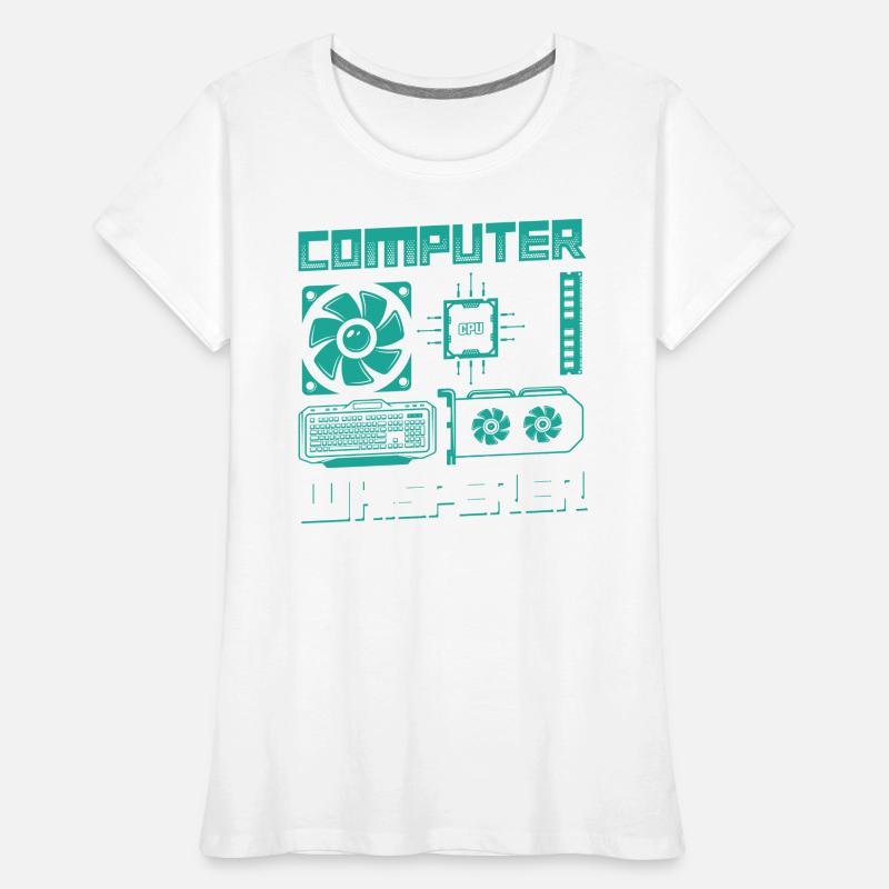 Support informatique Computer Whisperer T-shirt bio Premium Femme