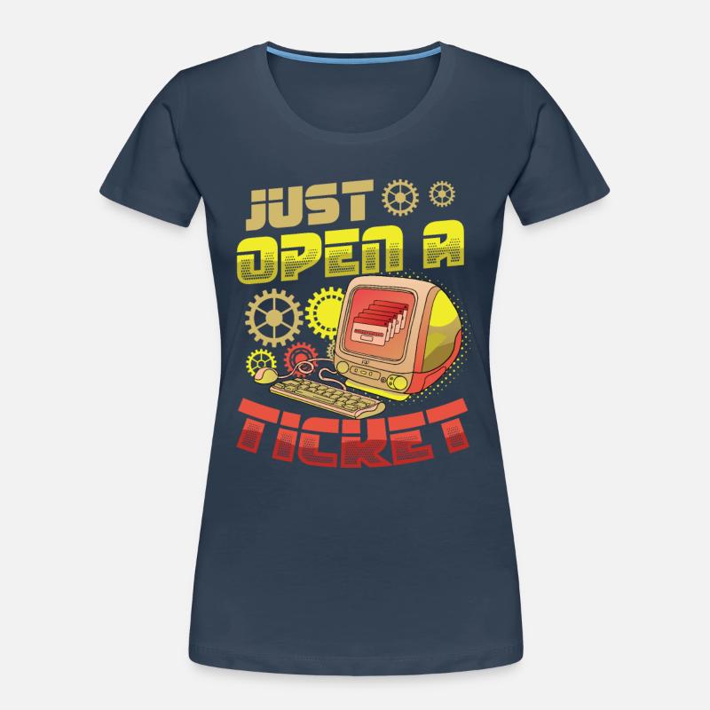 Il suffit d’ouvrir un ticket Support technique du centre d’assistance T-shirt bio Premium Femme