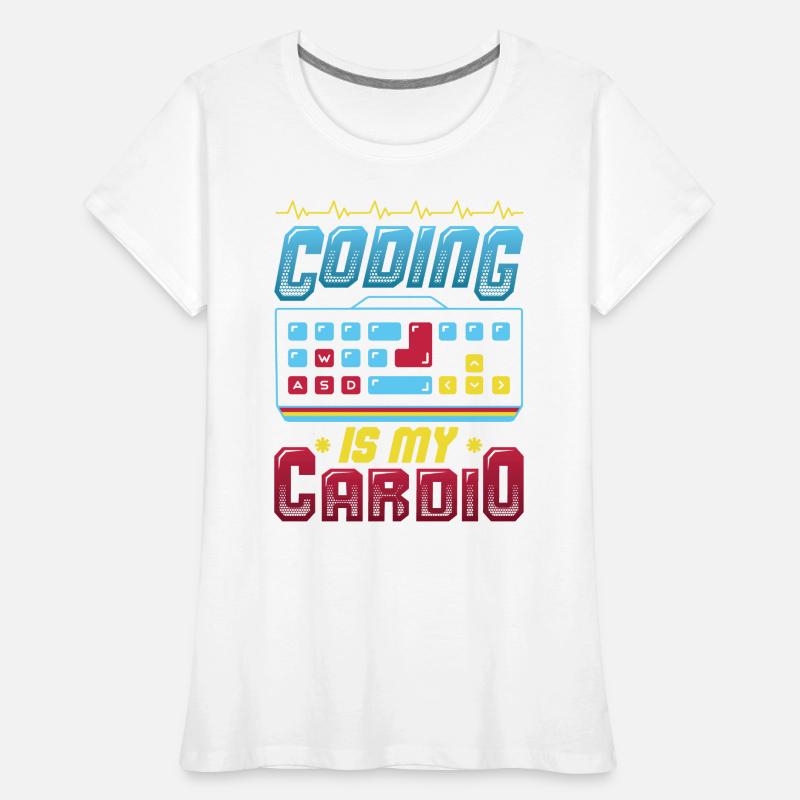 Kodierung Ist Meine Kardio, Code Programmierer Frauen Premium Bio T-Shirt