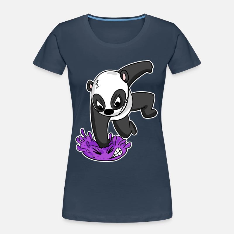 Panda Virus Combat T-shirt bio Premium Femme