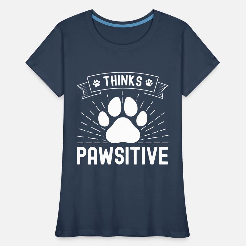 Thinks Pawsitive Women's Premium Organic T-Shirt