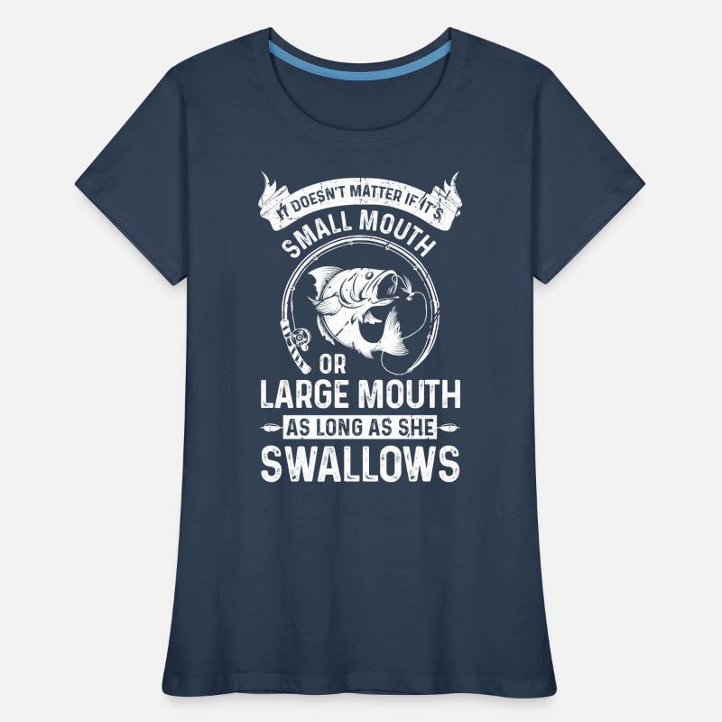 Es ist egal, ob er klein oder groß ist, solange si Frauen Premium Bio T-Shirt
